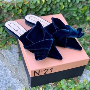 New! No 1 Velvet Mules